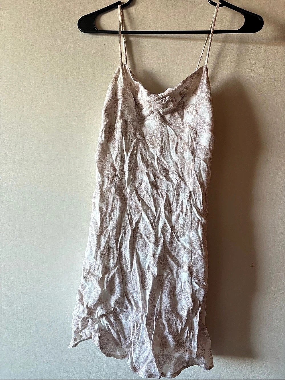 Aritzia white floral mini dress